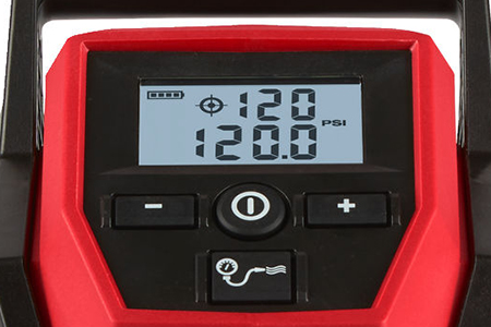 Ovládání kompresoru Milwaukee M12 BI